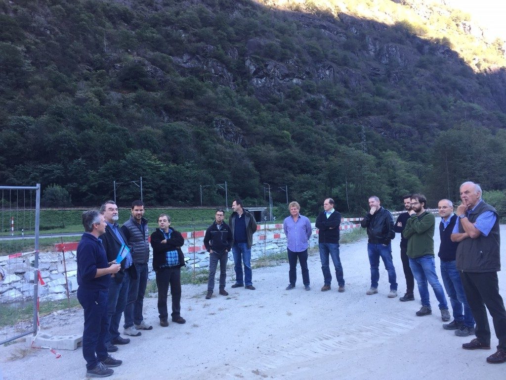 Visita al progetto di sistemazione arginature fiume Ticino a Giornico
